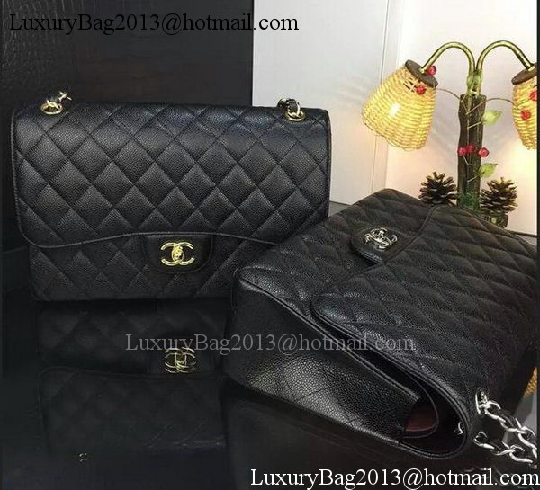 Chanel Classic Flap Bag Original Cannage Patterns A1119 Black