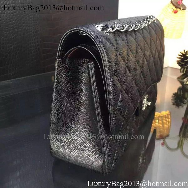 Chanel Classic Flap Bag Original Cannage Patterns A1119 Black