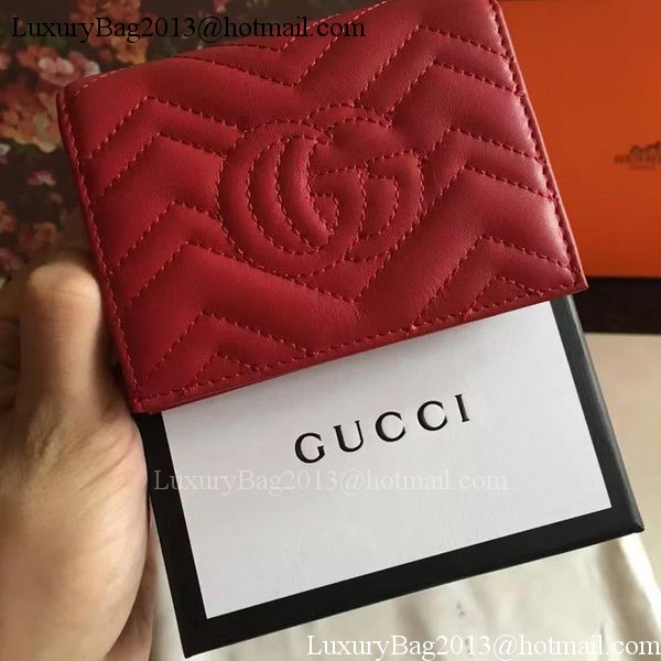 Gucci GG Marmont Card Case 443125 Red