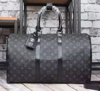 Louis Vuitton Monogram Eclipse Canvas KEEPALL 45 BANDOULIERE M40569