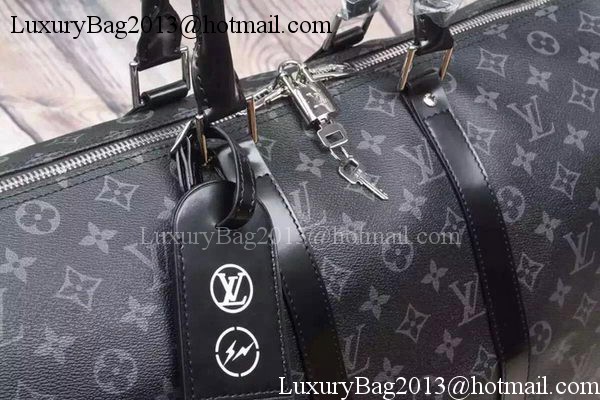 Louis Vuitton Monogram Eclipse Canvas KEEPALL 45 BANDOULIERE M40569