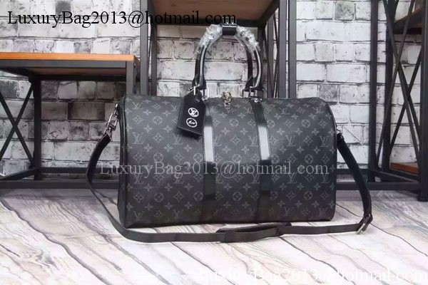 Louis Vuitton Monogram Eclipse Canvas KEEPALL 45 BANDOULIERE M40569