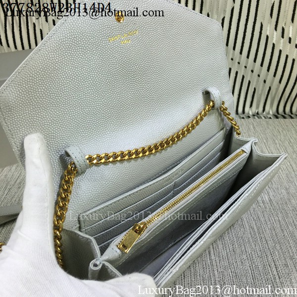 YSL Classic Monogramme Flap Bag Cannage Pattern Y377828L OffWhite