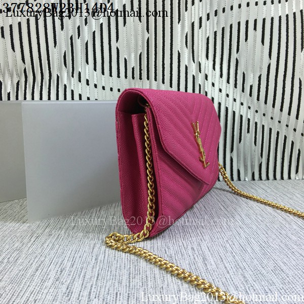 YSL Classic Monogramme Flap Bag Cannage Pattern Y377828L Rose