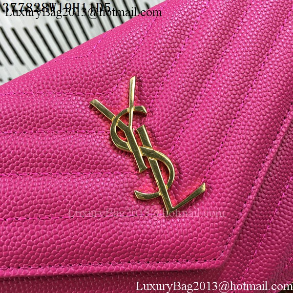 YSL Classic Monogramme Flap Bag Cannage Pattern Y377828S Rose