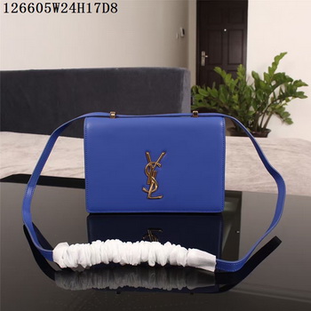 Yves Saint Laurent Monogramme Cross-body Shoulder Bag 126605 Blue