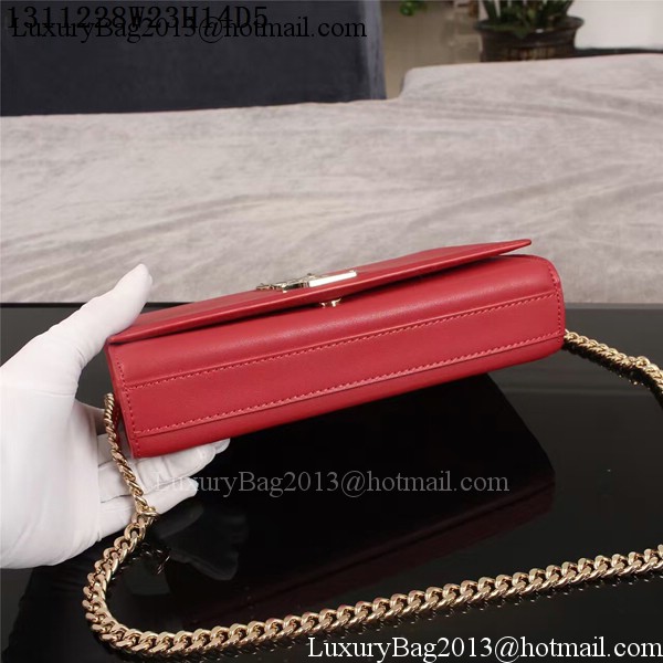 Yves Saint Laurent Monogramme Cross-body Shoulder Bag 1311228 Red