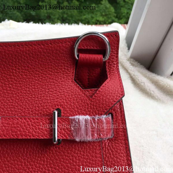 Hermes Jypsiere 31CM Shoulder Bag Calfskin Leather H0880 Red