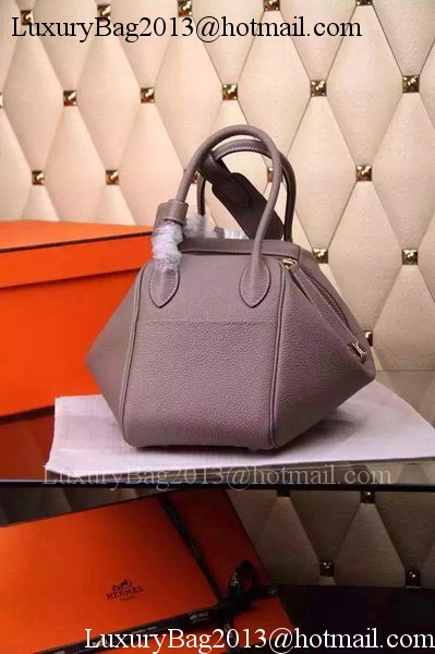 Hermes Lindy 30CM Leather Shoulder Bag H0881 Grey