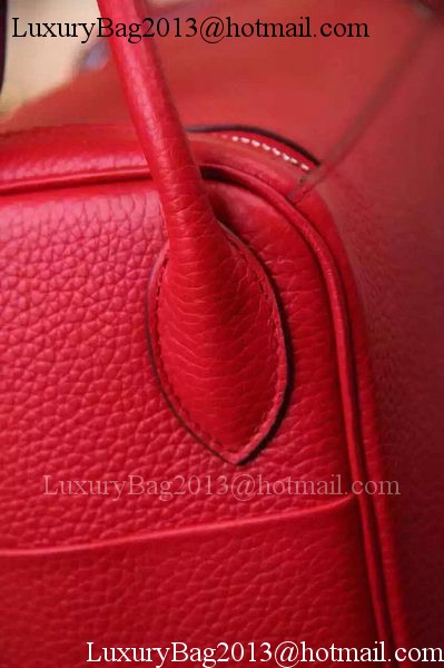 Hermes Lindy 30CM Leather Shoulder Bag H0881 Red