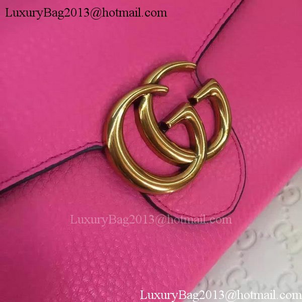 Gucci GG Marmont Leather mini Chain Bag 401232 Rose