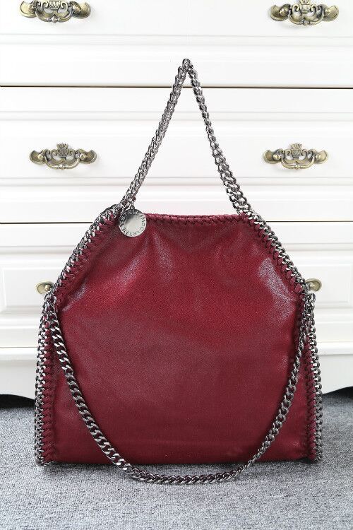 Stella McCartney Denim Tote Bag SM809 Wine