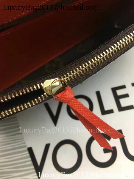 Louis Vuitton Monogram Canvas Emilie Wallet M60696 Orange