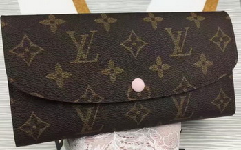 Louis Vuitton Monogram Canvas Emilie Wallet M60696 Pink