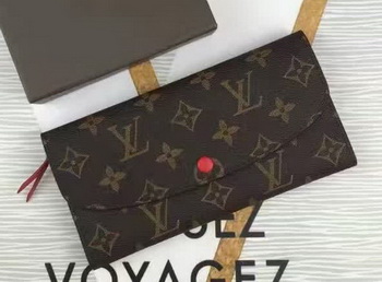 Louis Vuitton Monogram Canvas Emilie Wallet M60696 Rose