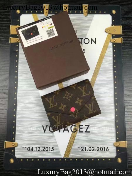 Louis Vuitton Monogram Canvas Victorine Wallet M62360 Rose