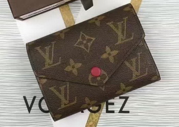 Louis Vuitton Monogram Canvas Victorine Wallet M62360 Wine