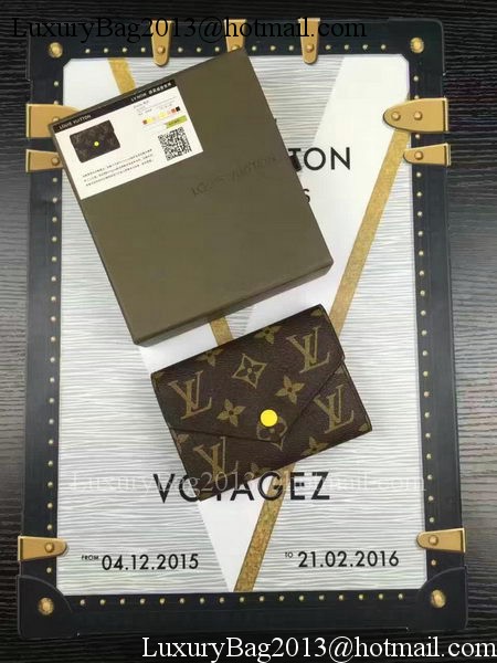 Louis Vuitton Monogram Canvas Victorine Wallet M62360 Yellow