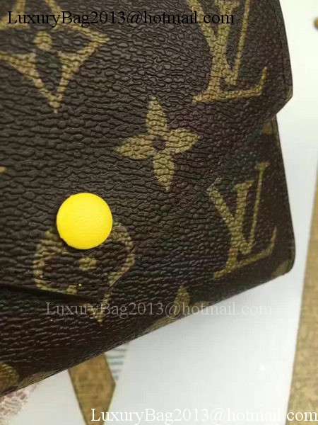 Louis Vuitton Monogram Canvas Victorine Wallet M62360 Yellow Louis Vuitton Monogram Canvas Victorine Wallet M62360 Yellow