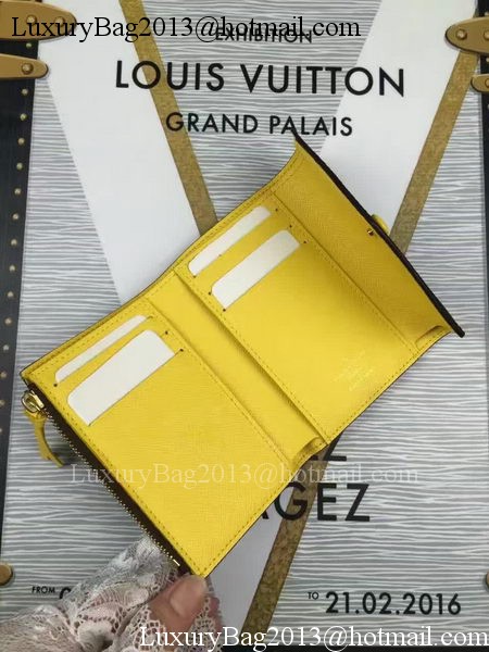 Louis Vuitton Monogram Canvas Victorine Wallet M62360 Yellow Louis Vuitton Monogram Canvas Victorine Wallet M62360 Yellow