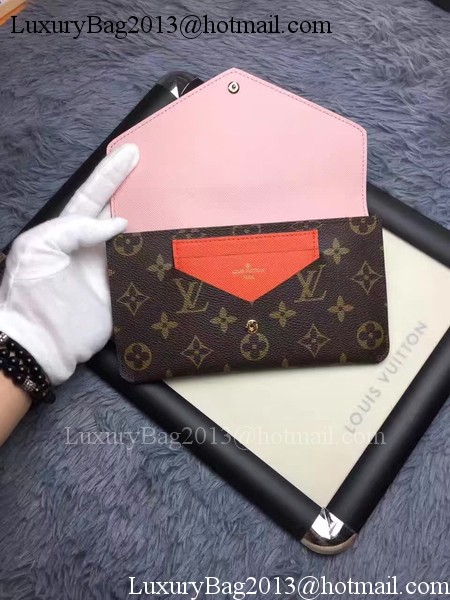Louis Vuitton Monogram Canvas JEANNE WALLET M62155 Orange Louis Vuitton Monogram Canvas JEANNE WALLET M62155 Orange