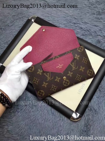 Louis Vuitton Monogram Canvas JEANNE WALLET M62155 Red Louis Vuitton Monogram Canvas JEANNE WALLET M62155 Red