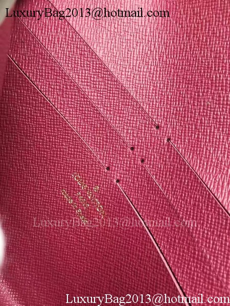 Louis Vuitton Monogram Canvas JEANNE WALLET M62155 Red Louis Vuitton Monogram Canvas JEANNE WALLET M62155 Red