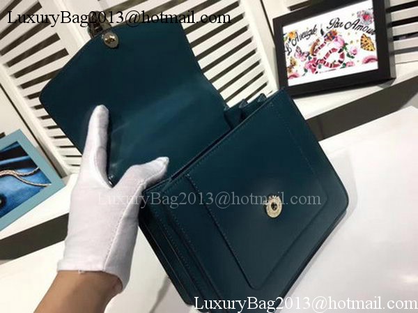 BVLGARI Serpenti Forever Bag Patent Leather BG2280 Blue