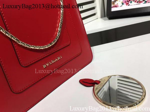 BVLGARI Serpenti Forever Bag Patent Leather BG2280 Red