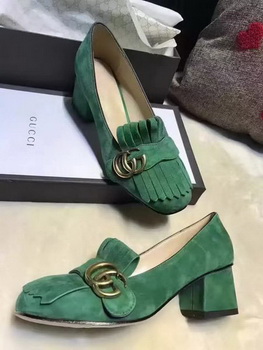 Gucci Casual Shoes Leather GG1127 Green