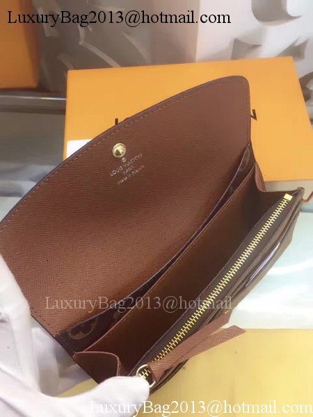 Louis Vuitton Monogram Canvas Emilie Wallet M60136 Brown