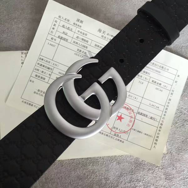 Gucci Original Calf Leather 4.0CM Belt 17419A Gucci Original Calf Leather 4.0CM Belt 17419A