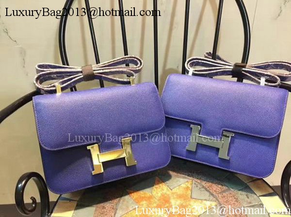 Hermes Constance Bag Calfskin Leather H9978 Blue