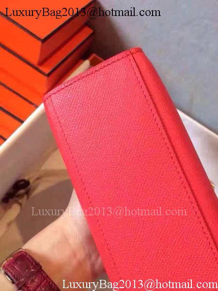 Hermes Kelly 22cm Tote Bag Original Leather KL22 Red