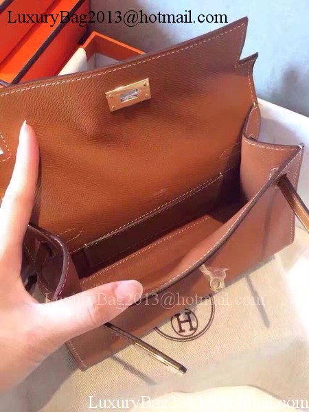 Hermes Kelly 22cm Tote Bag Original Leather KL22 Wheat