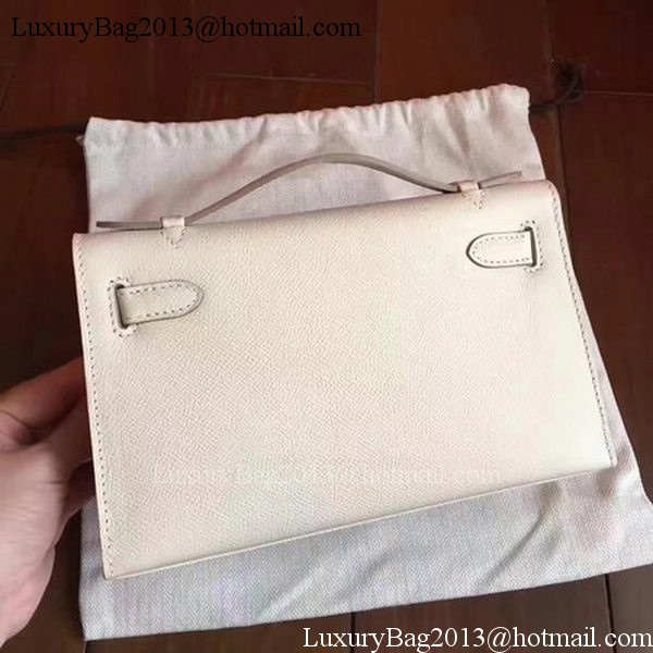 Hermes Kelly 22cm Tote Bag Original Leather KL22 White