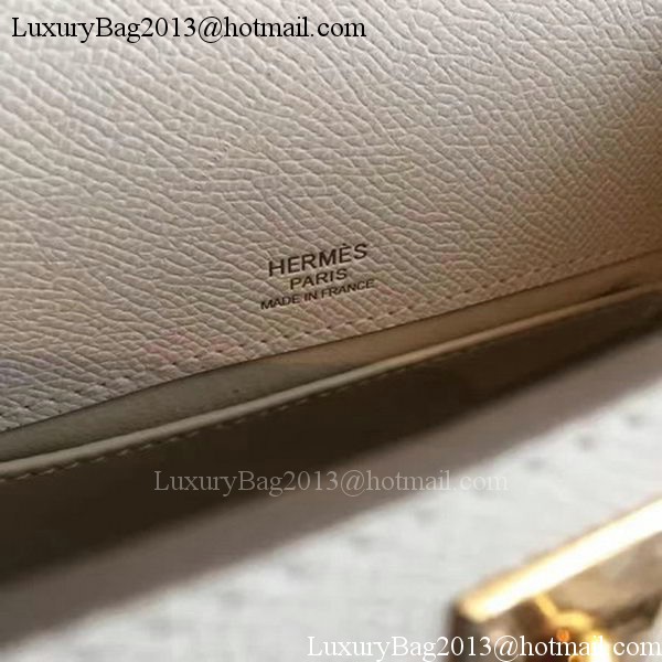 Hermes Kelly 22cm Tote Bag Original Leather KL22 White