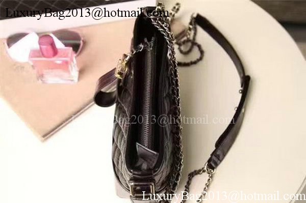 Chanel Small Shoulder Bag Sheepskin Leather A93825 Black