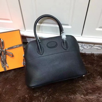 Hermes Bolide 31CM Calfskin Leather Tote Bag B3302 Black