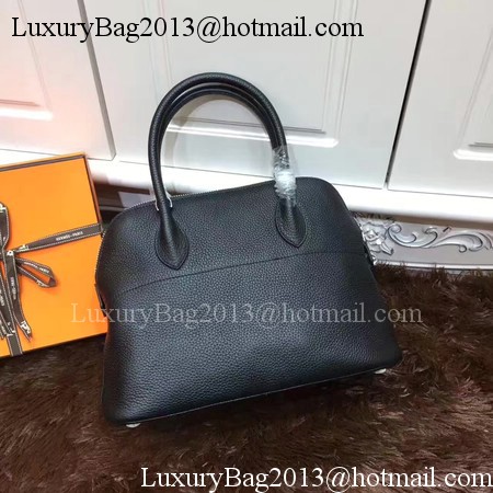 Hermes Bolide 31CM Calfskin Leather Tote Bag B3302 Black