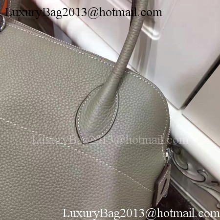 Hermes Bolide 31CM Calfskin Leather Tote Bag B3302 Grey