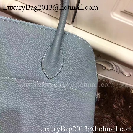 Hermes Bolide 31CM Calfskin Leather Tote Bag B3302 Light Blue