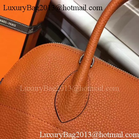 Hermes Bolide 31CM Calfskin Leather Tote Bag B3302 Orange