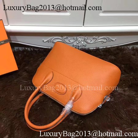 Hermes Bolide 31CM Calfskin Leather Tote Bag B3302 Orange