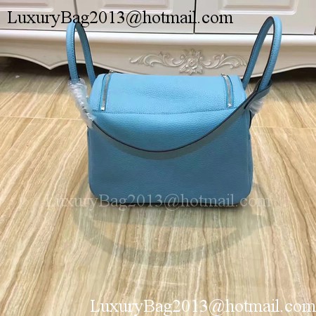 Hermes Lindy 30CM Original Leather Shoulder Bag LD30 Blue&Green