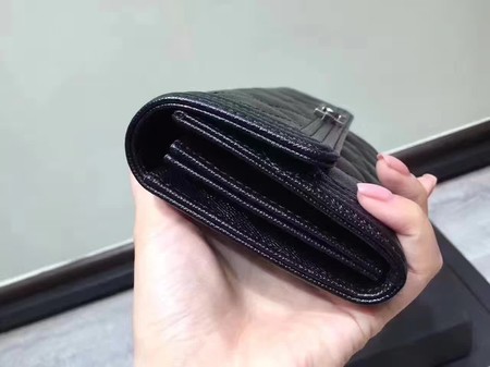 Chanel Boy Matelasse Long Wallet Black Cannage Pattern CHA5263 Silver Chanel Boy Matelasse Long Wallet Black Cannage Pattern CHA5263 Silver