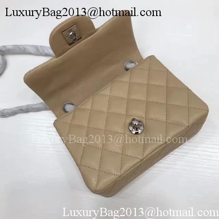 Chanel Classic MINI Flap Bag Original Cannage Pattern A1115 Apricot