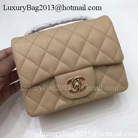 Chanel Classic MINI Flap Bag Original Cannage Pattern A1115 Apricot