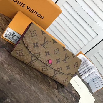 Louis Vuitton Monogram Canvas EMILIE WALLET M60697 Rose