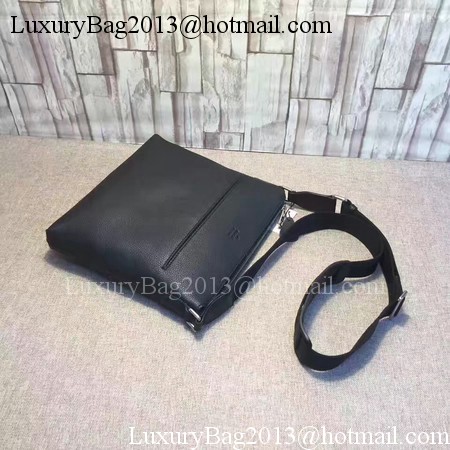 Gucci Leather Messenger Bag 394915 Black